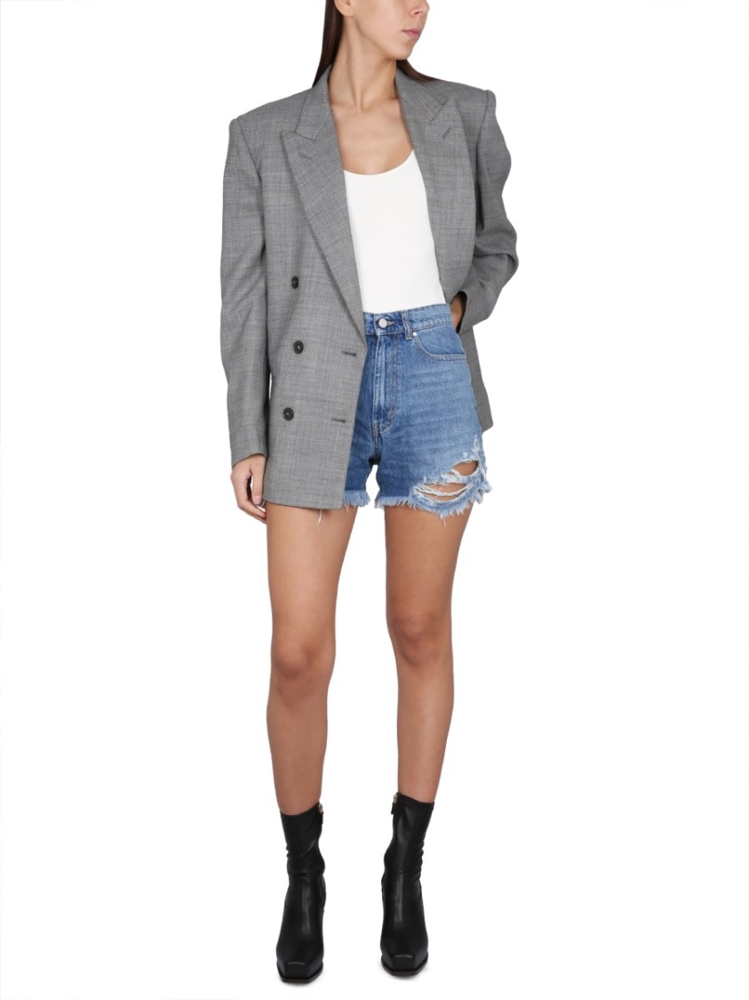 Shop Stella Mccartney Compact Knit Bodysuit In White