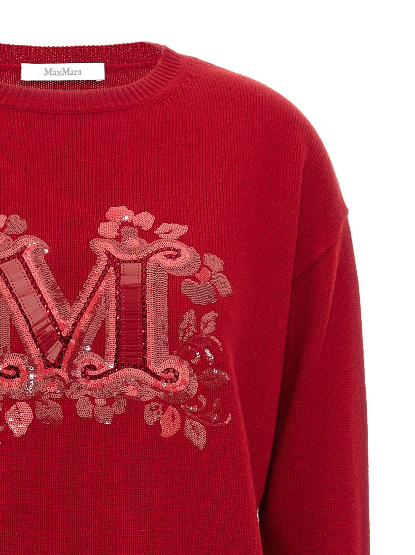 Max Mara 'quota' Sweater In Red