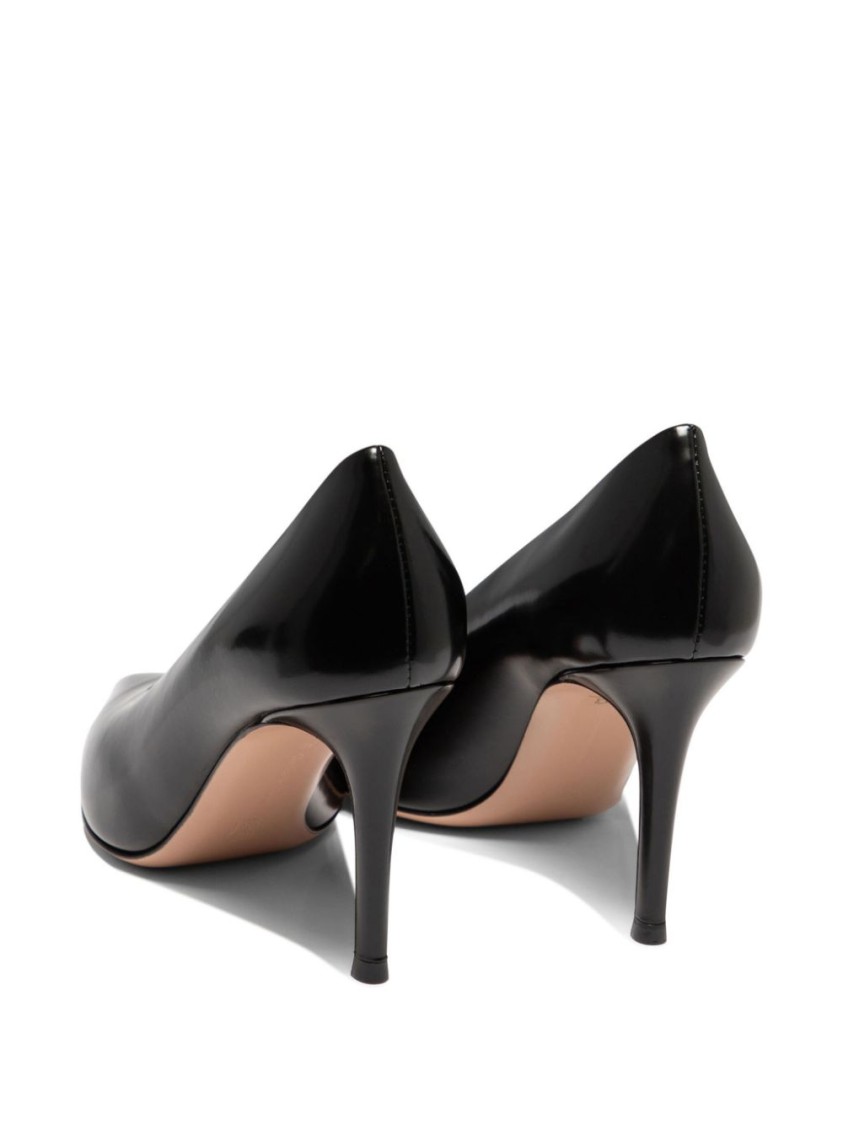 Shop Gianvito Rossi 85mm Black Leather Pumps