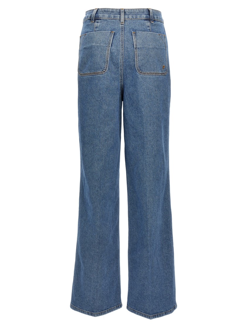 Philosophy Di Lorenzo Serafini High-waisted Straight-leg Denim Jeans In Blue