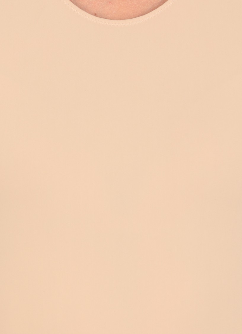 Maison Margiela Sleek Sleeveless Body With Stud Button Fastening In Neutrals