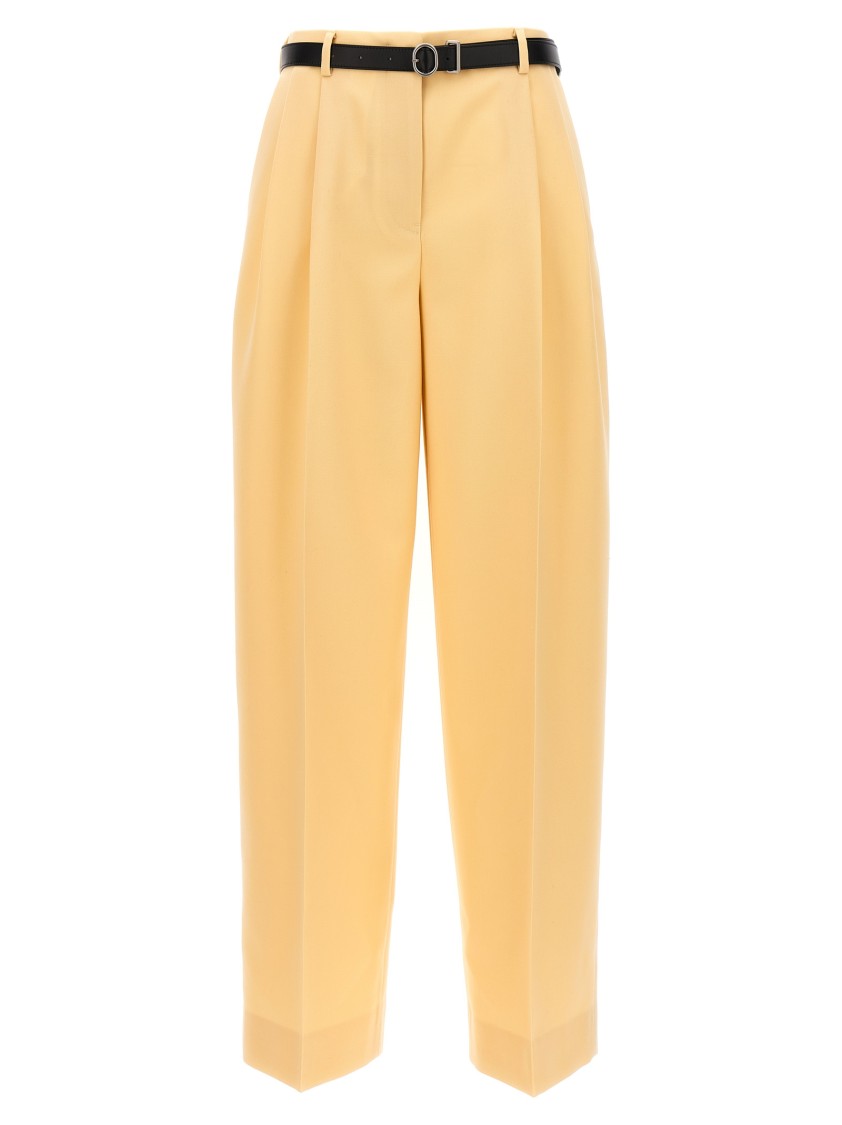 Jil Sander Wool Pants Pences In Brown
