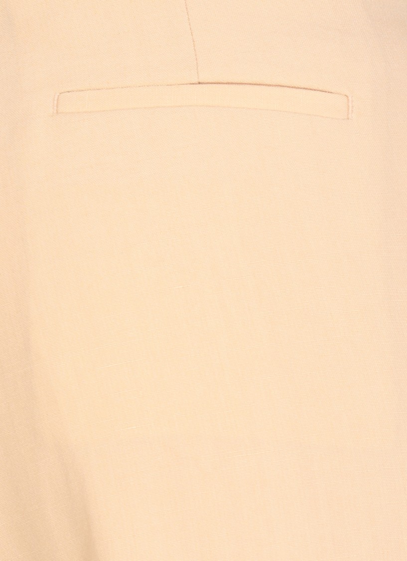Fabiana Filippi Beige Viscose And Linen Pants In Neutral