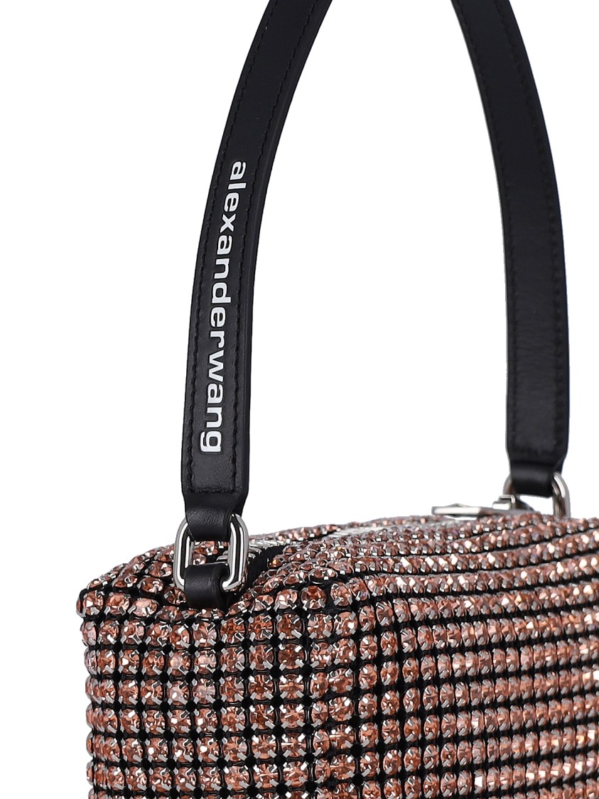 Alexander Wang "heiress" Metallic Chain Knit Shoulder Bag