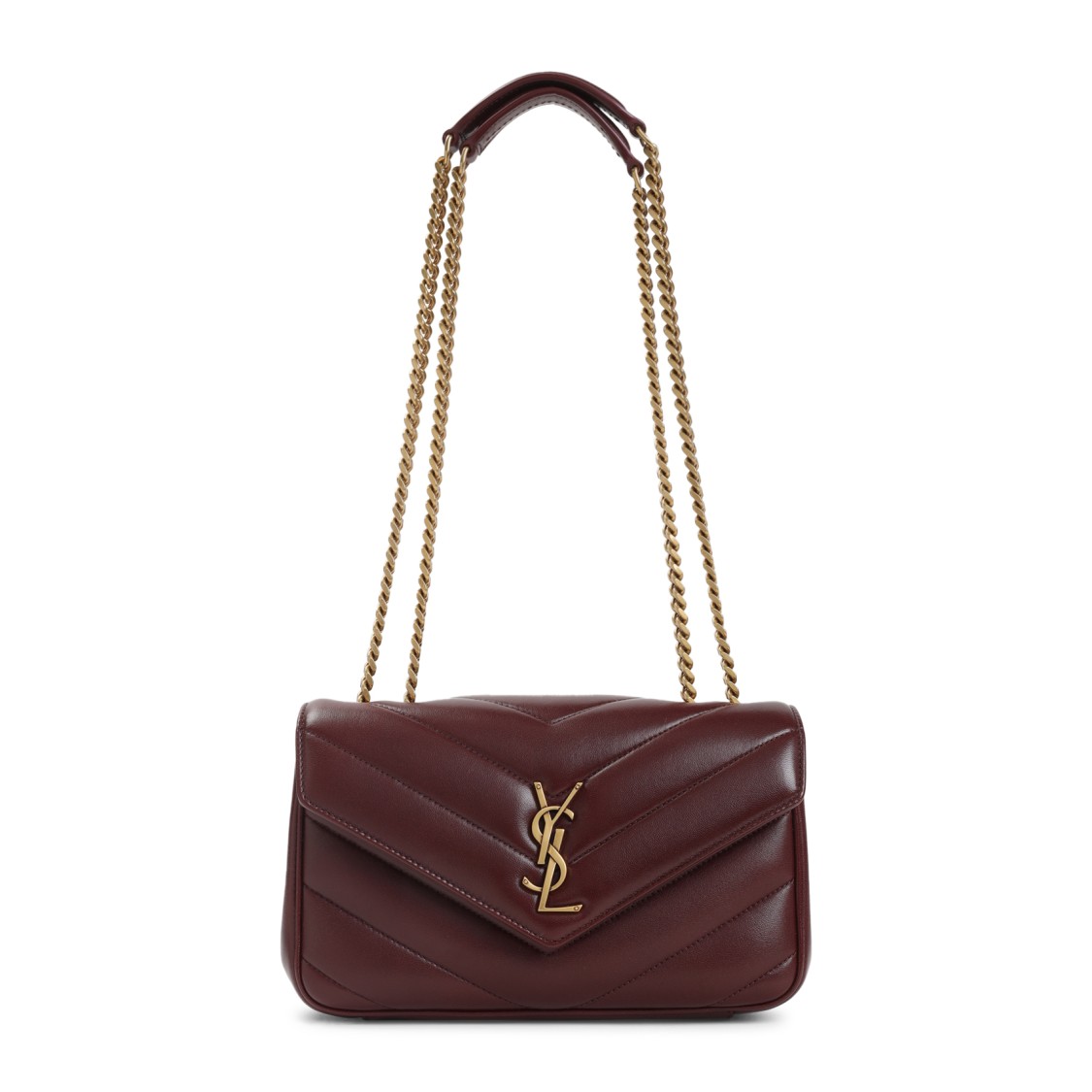 Saint Laurent Loulou Small In Quilted Lambskin In Black