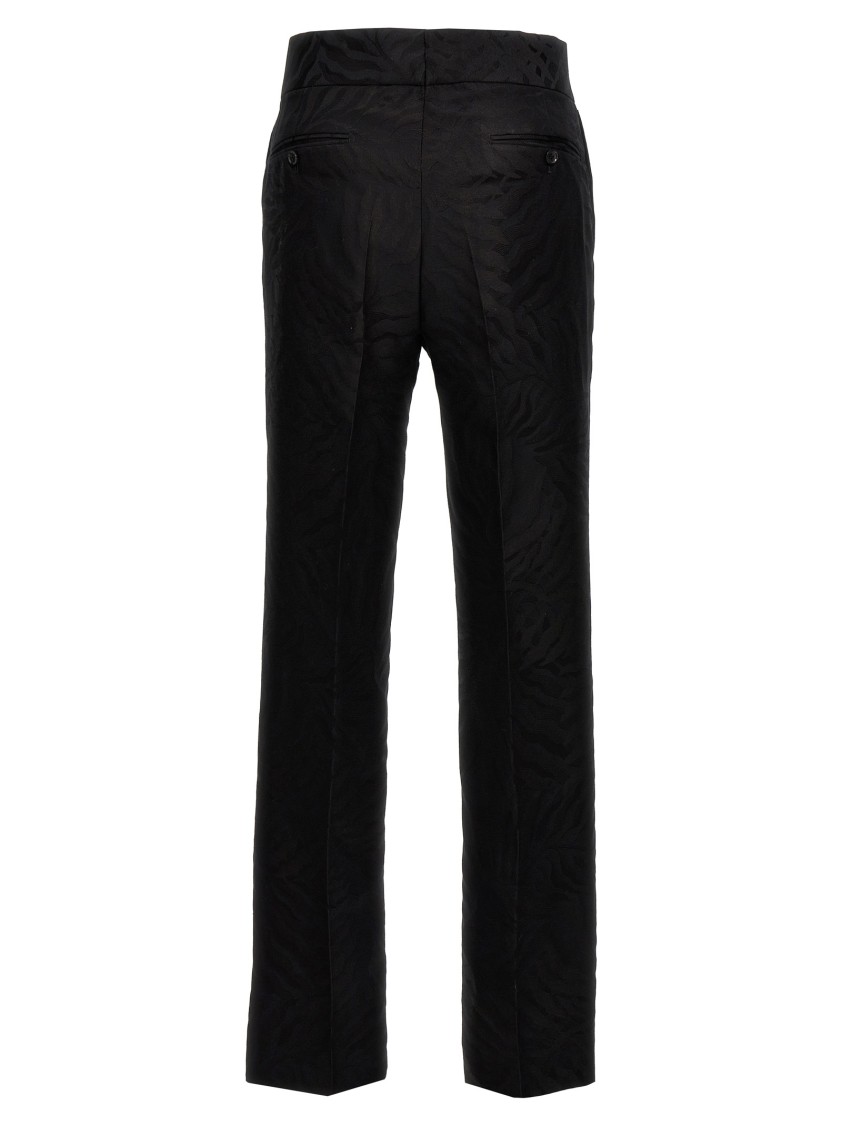 Bally Pressed-crease Tapered-leg Regular-fit Cotton And Wool-blend Trousers In Black
