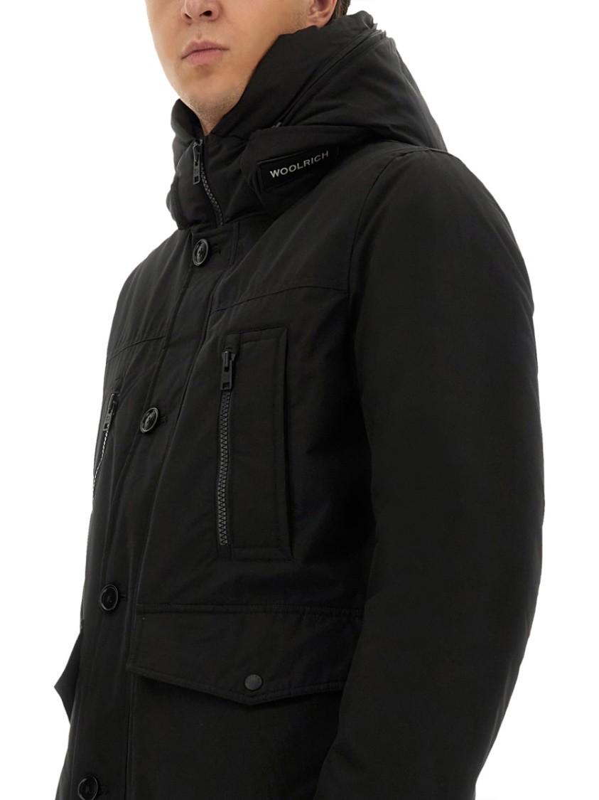 Woolrich Padded Parka With Pockets In Multi