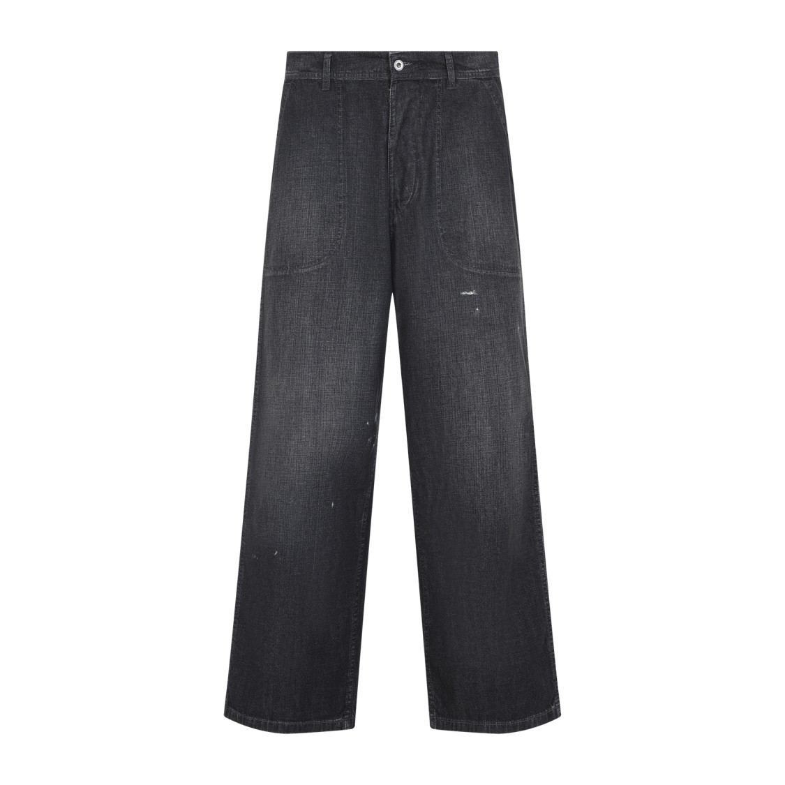 Maison Margiela Relaxed Wide-leg Black Denim Jeans