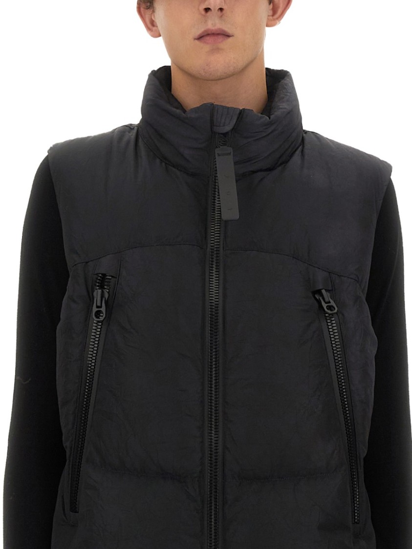 Jg1 Casual Black Jacket With High Collar