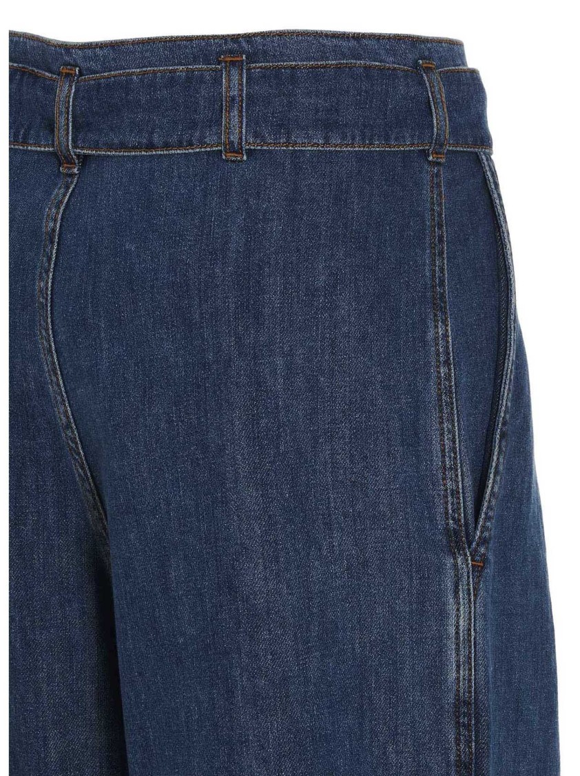 Philosophy Di Lorenzo Serafini Philosophy Jeans With Front Pleats In Blue