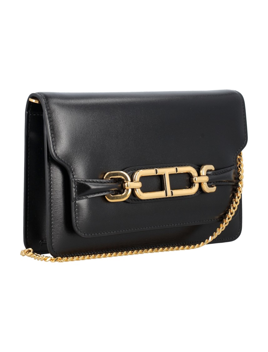 Tom Ford Black Small Whitney Leather Bag In Black