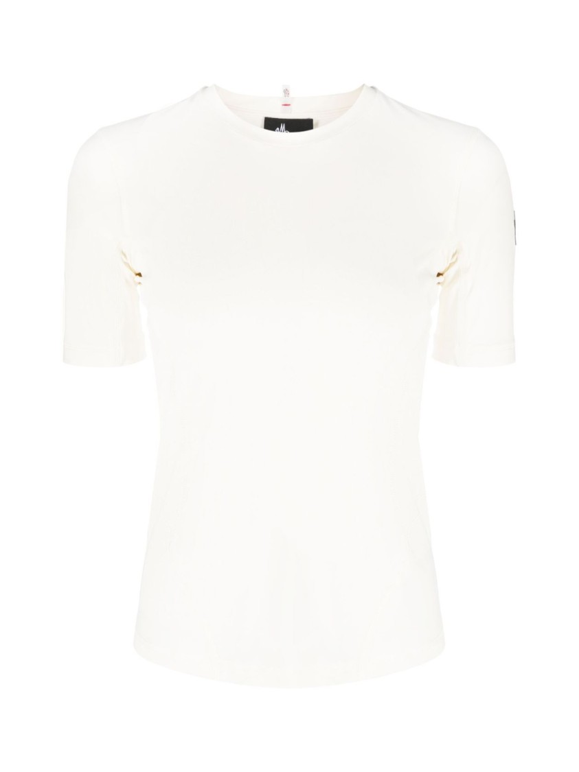 Moncler Grenoble Day Namic Logo T-shirt In White
