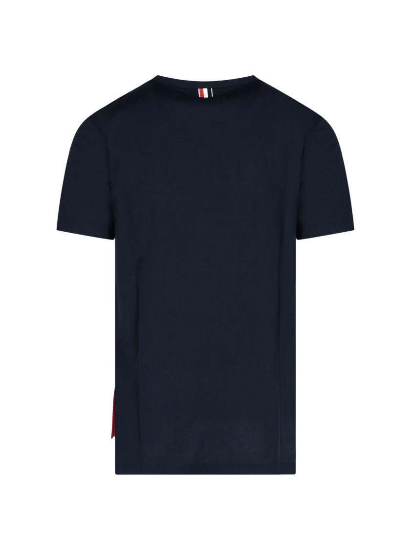 Thom Browne Jersey Cotton Short Sleeve Pocket Tee