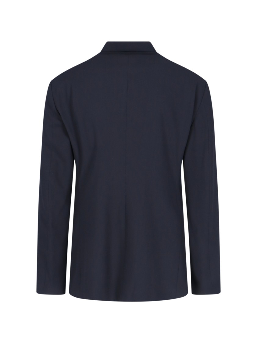 Giorgio Armani Tailored Jacket Front Pockets In Blue