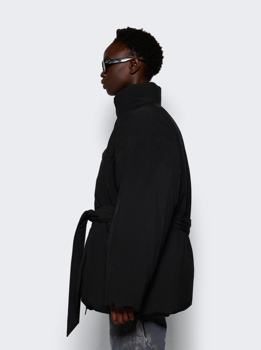Alexander Wang Decorative Filled Down Jacket In Black