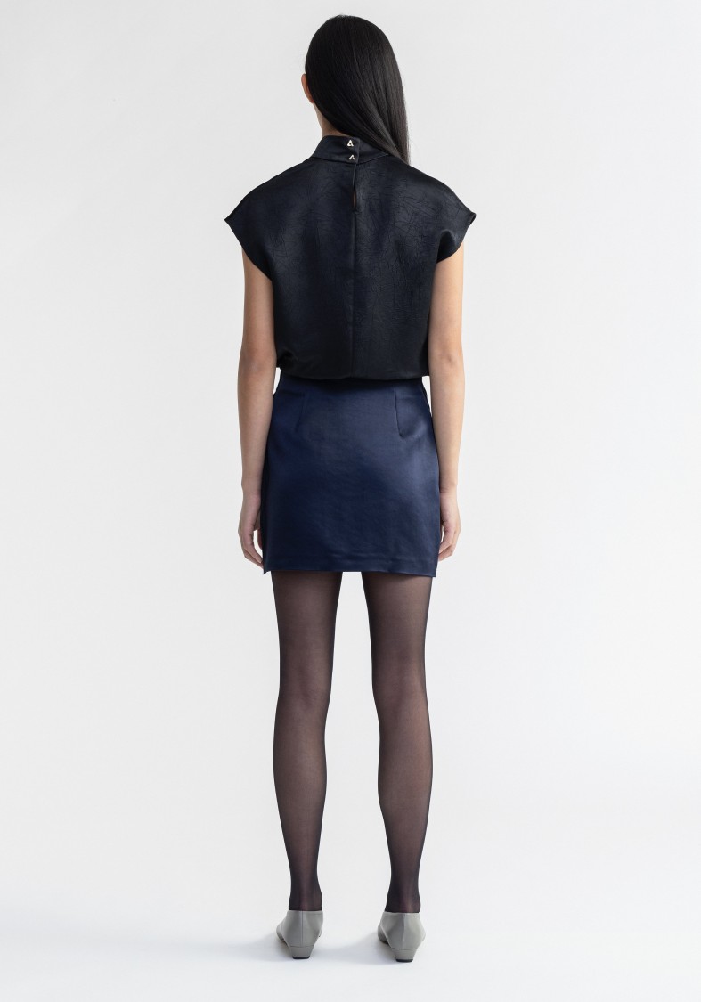 AERON AERON STELLA - HEAVY SATIN MINI SKIRT 