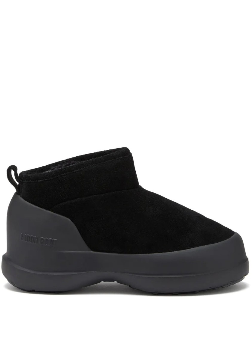 Moon Boot Mb Luna Low Boot Suede Boots In Black