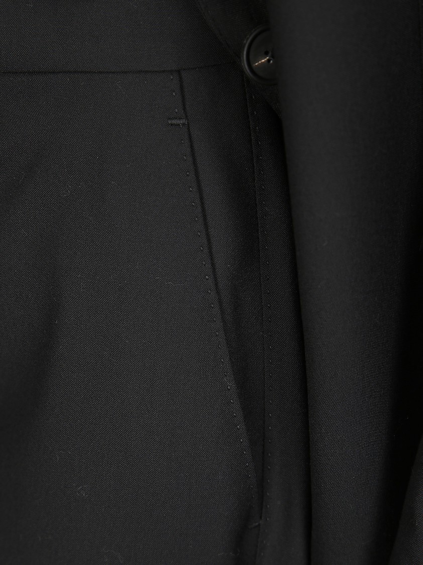 Tagliatore Tailored Wool And Silk Blend Suit In Black