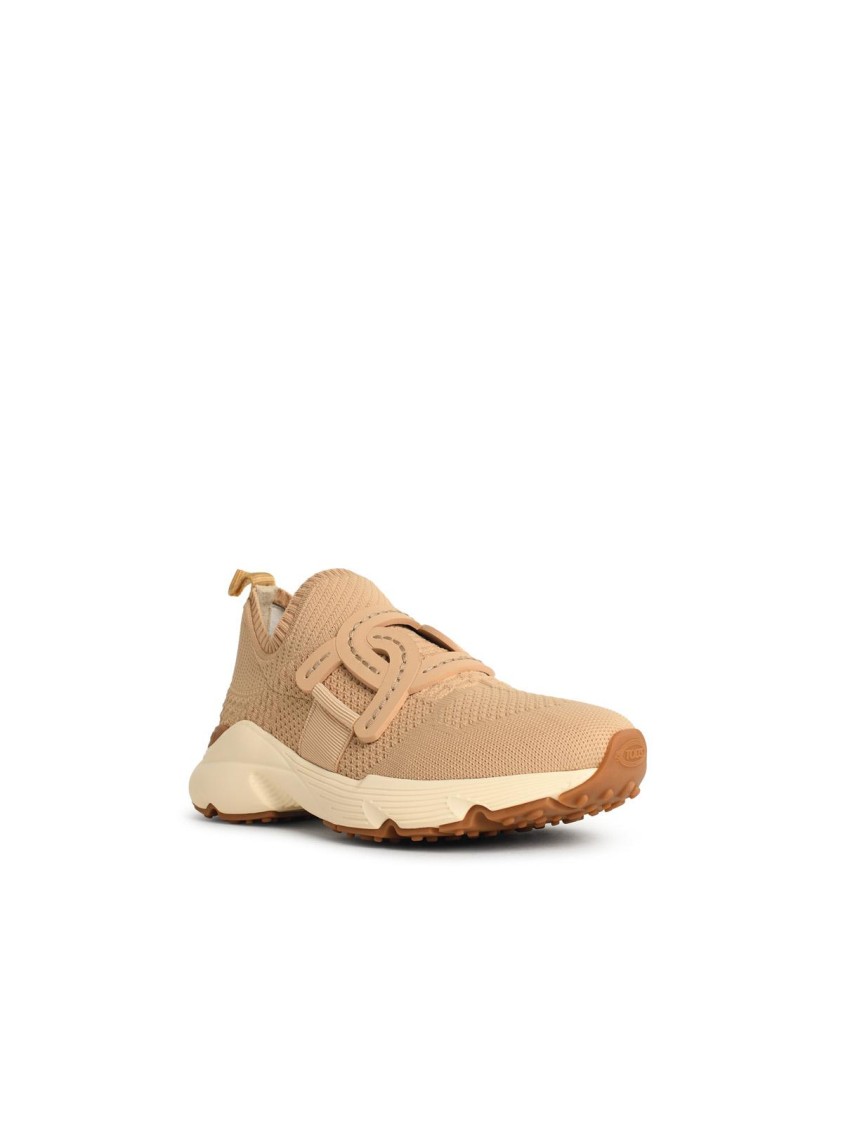 Tod's Kate Sneakers In Beige Technical Fabric In Brown