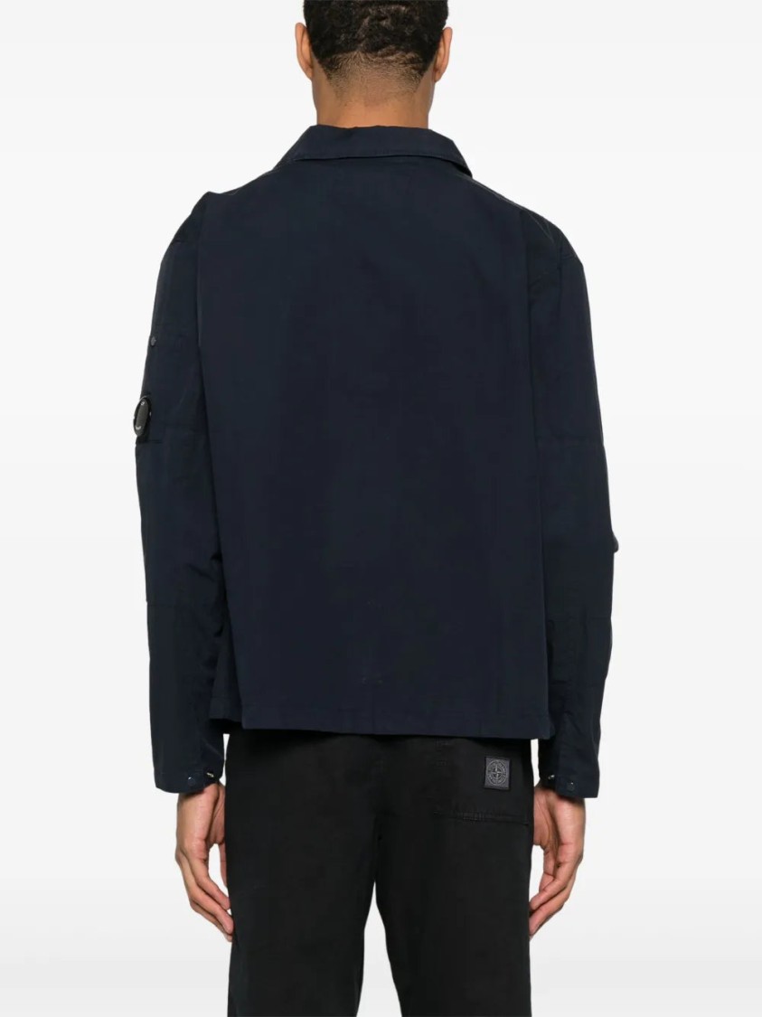 C.p. Company C.p.company Cotton Overshirt In Blue