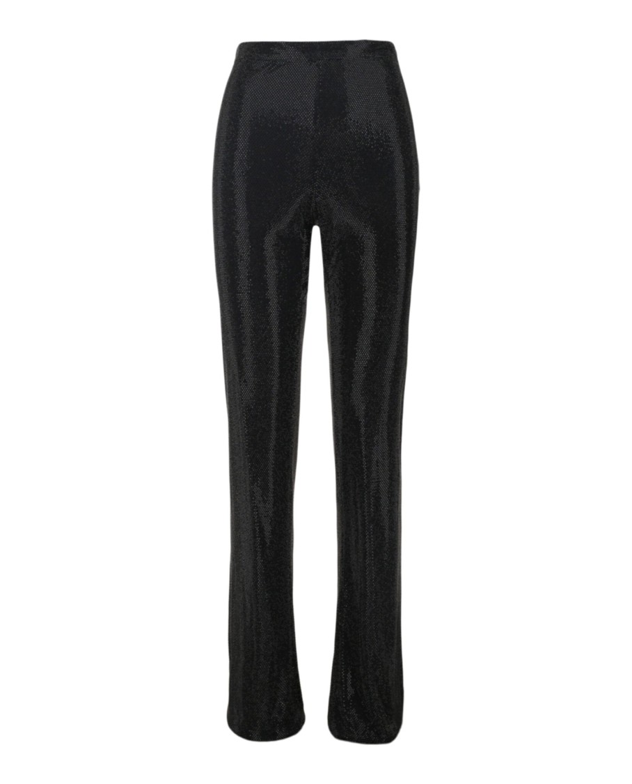 Versace Crystal Embellished Flare Pants