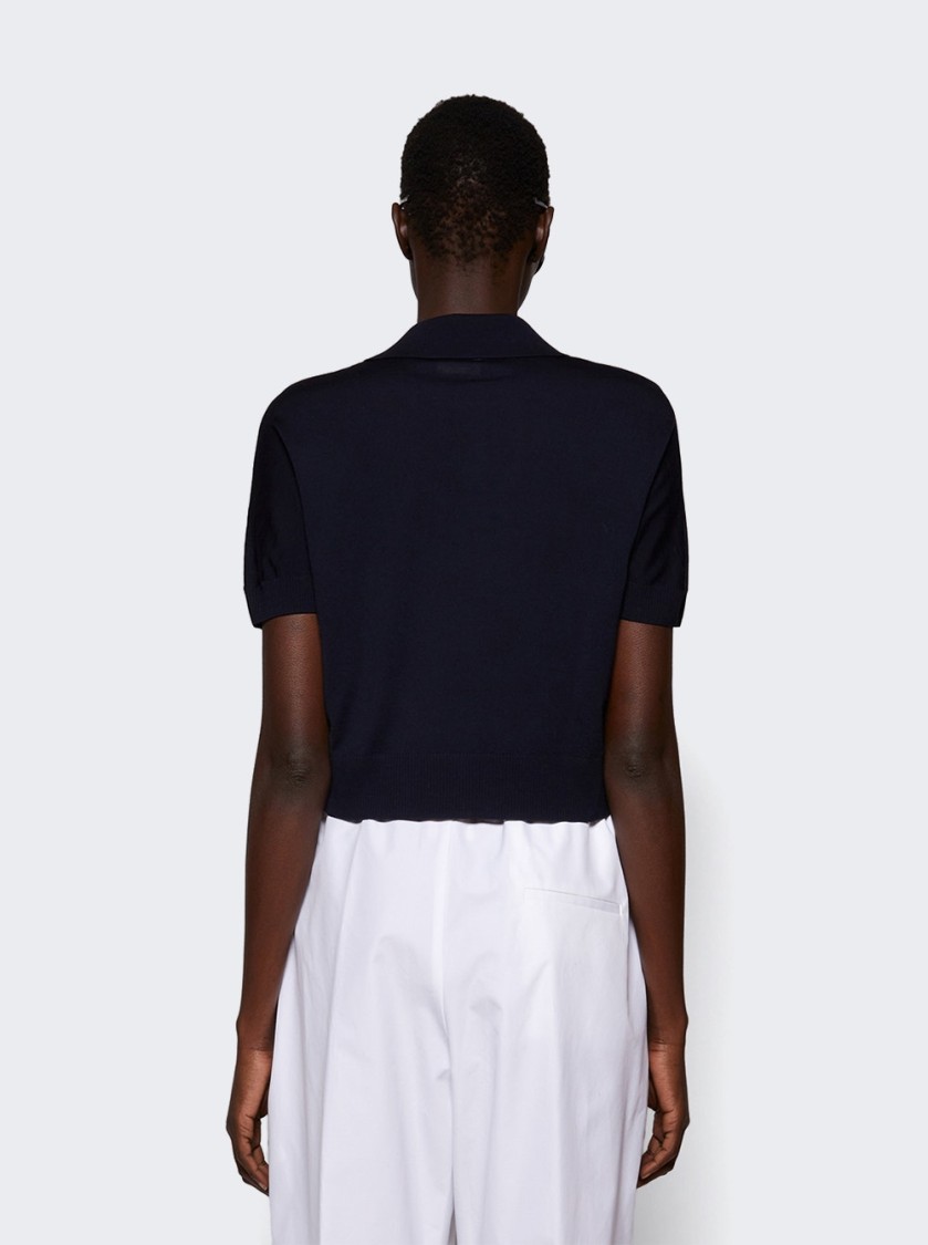 Khaite Morgane Top Midnight Navy In Blue