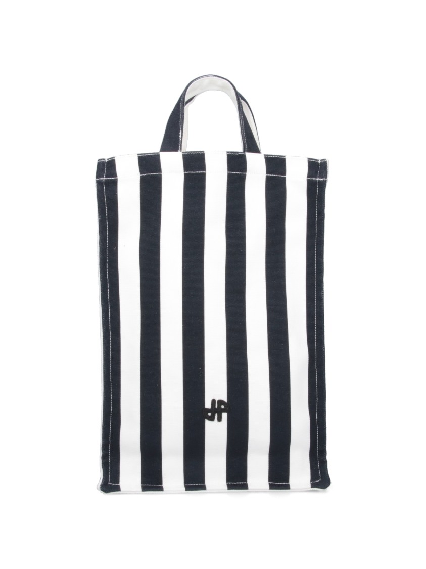 Patou "Striped Tote" Bag  Black