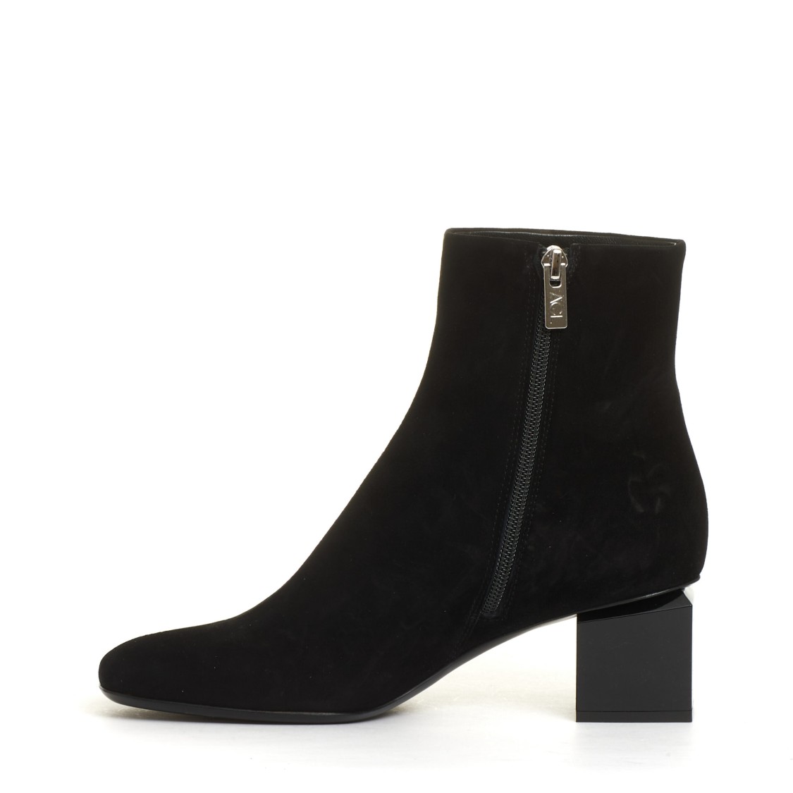Agl Attilio Giusti Leombruni Veta Precious 55mm Suede Ankle Boots In Black