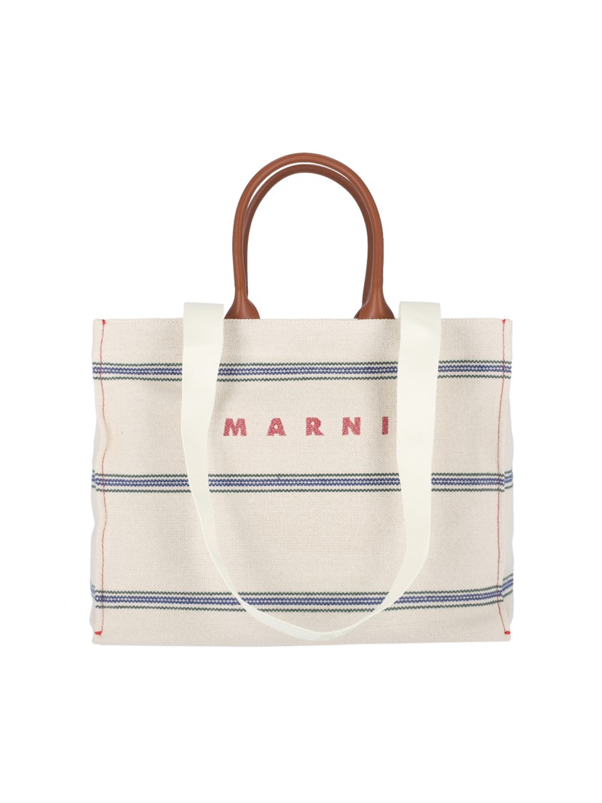 Marni "tote Logo" Bag – White