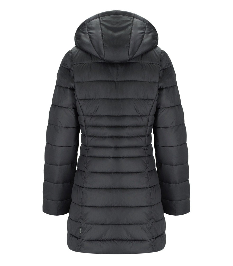 Save The Duck Reese Grey Hooded Padded Jacket In Black