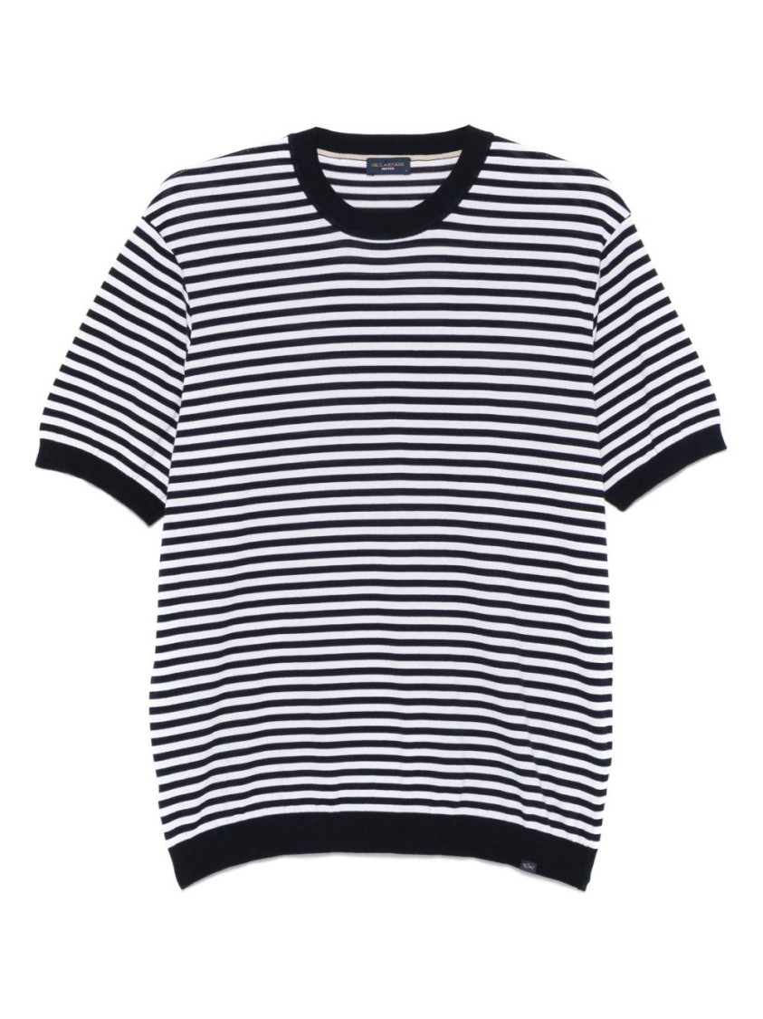 Shop Paul & Shark Midnight Blue Crew Neck Sweater