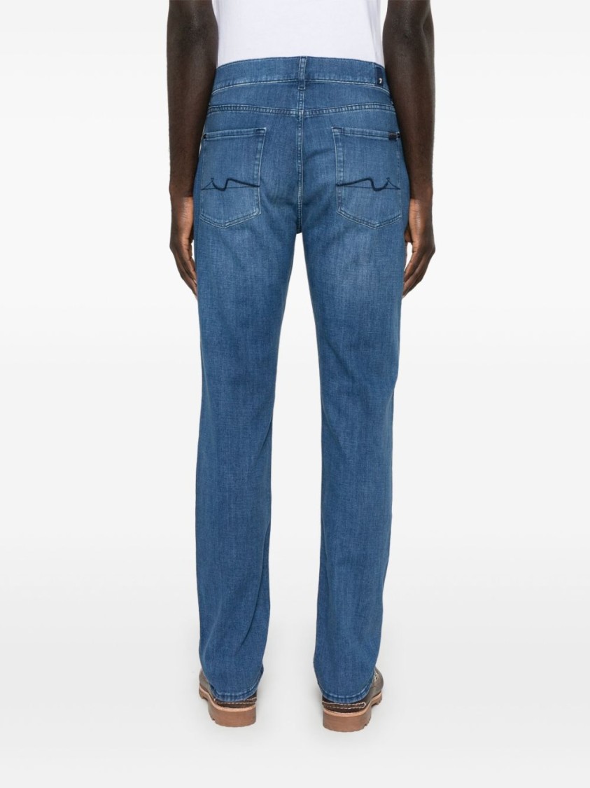 Shop 7 For All Mankind Classic Indigo Blue Denim Jeans