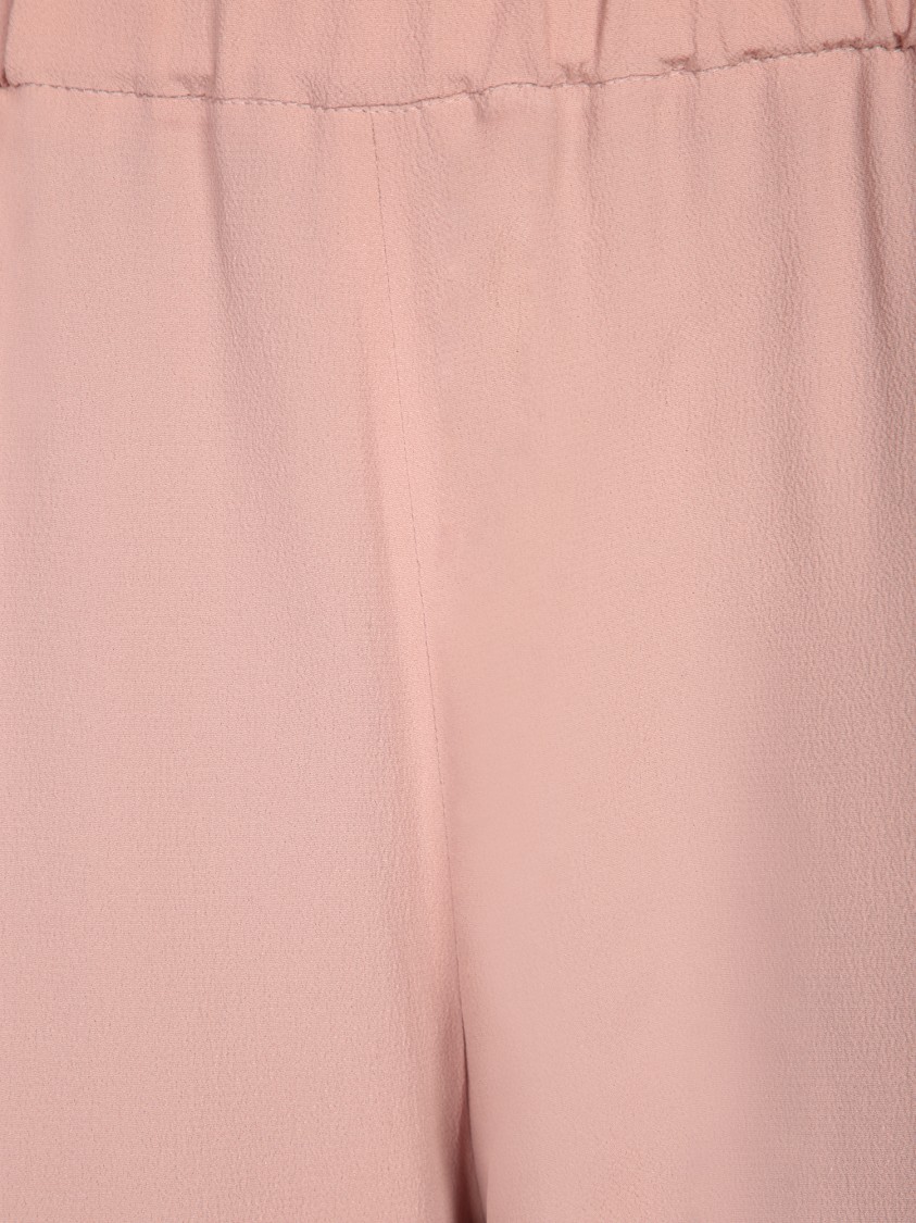 Incotex Crepe Elastic Pants In Pink