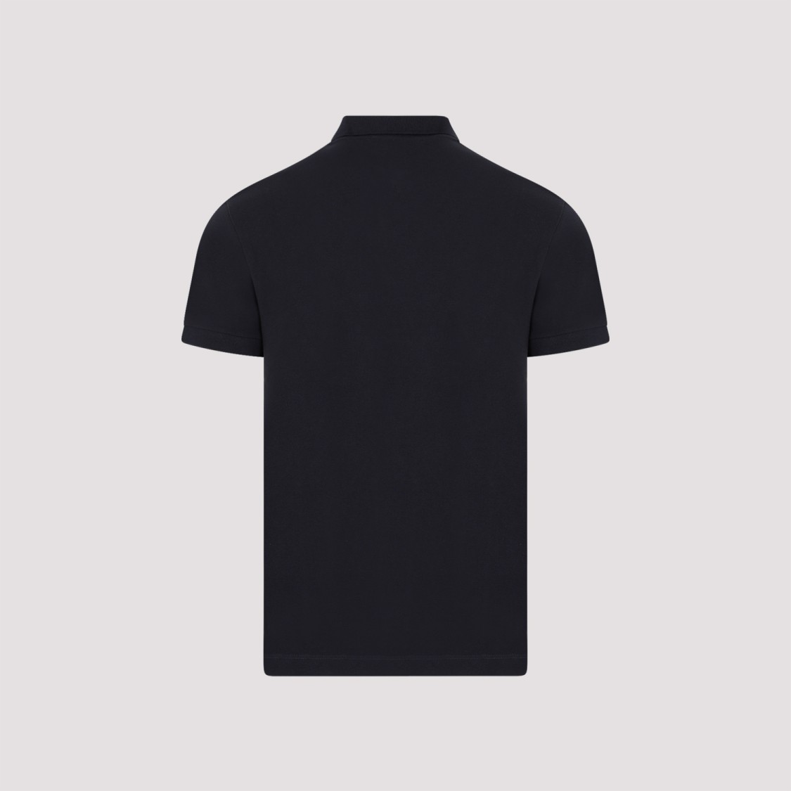 Shop Stone Island Navy Blue Cotton Polo