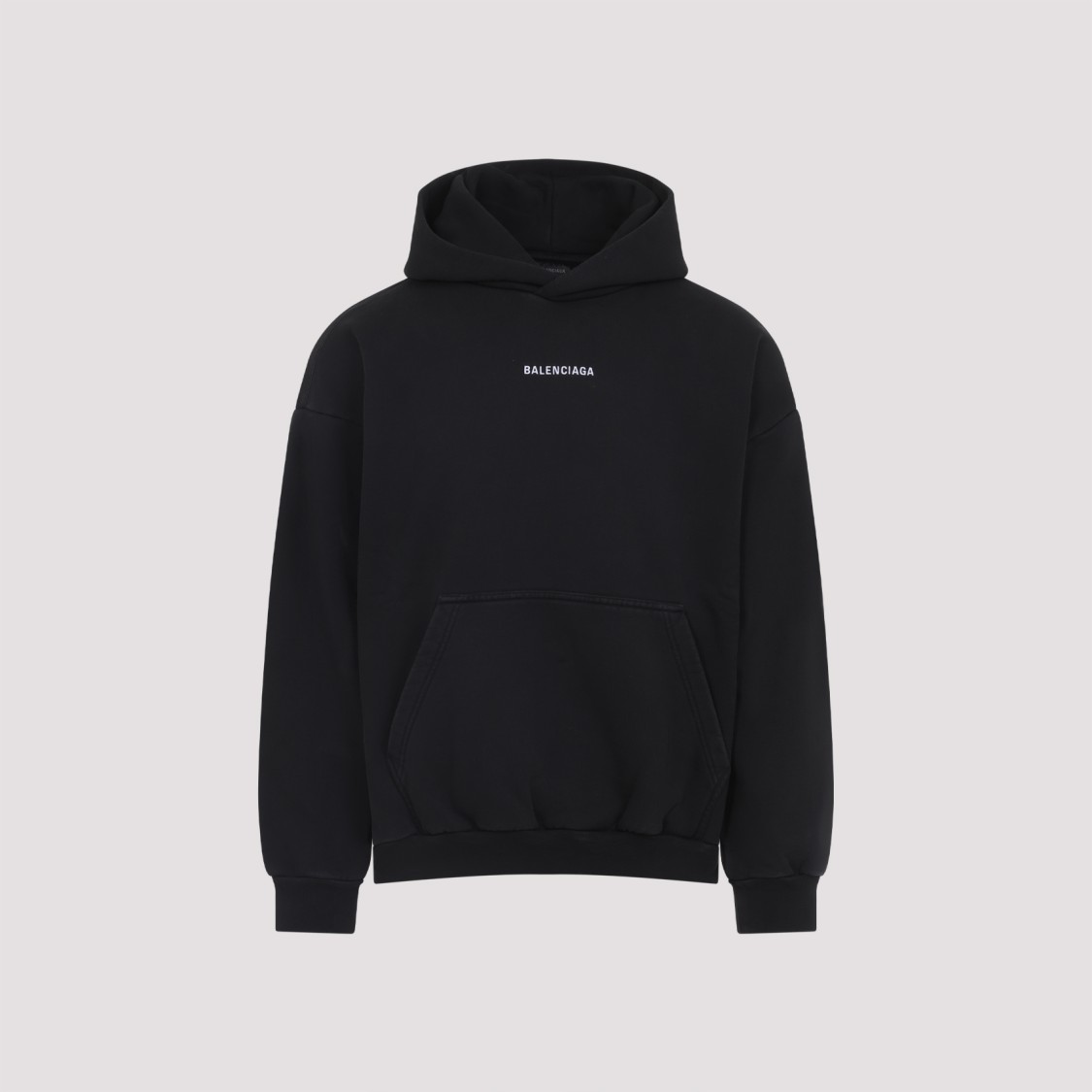 Balenciaga Relaxed-fit Cotton Hooded Sweatshirt With Design