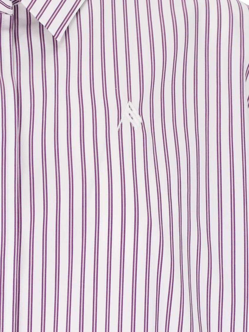 Shop Attico The Diana' Striped Shirt – Purple