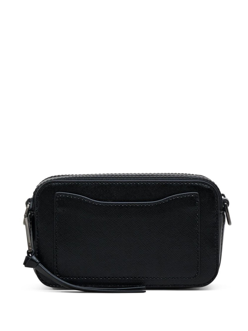 Marc Jacobs Snapshot Dtm Saffiano Leather Crossbody Bag In Black