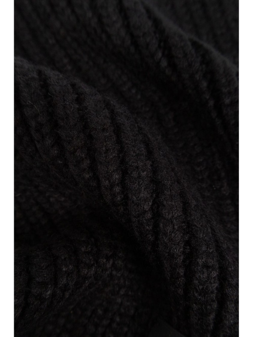 Ugg Chunky Rib Knit Set In Black