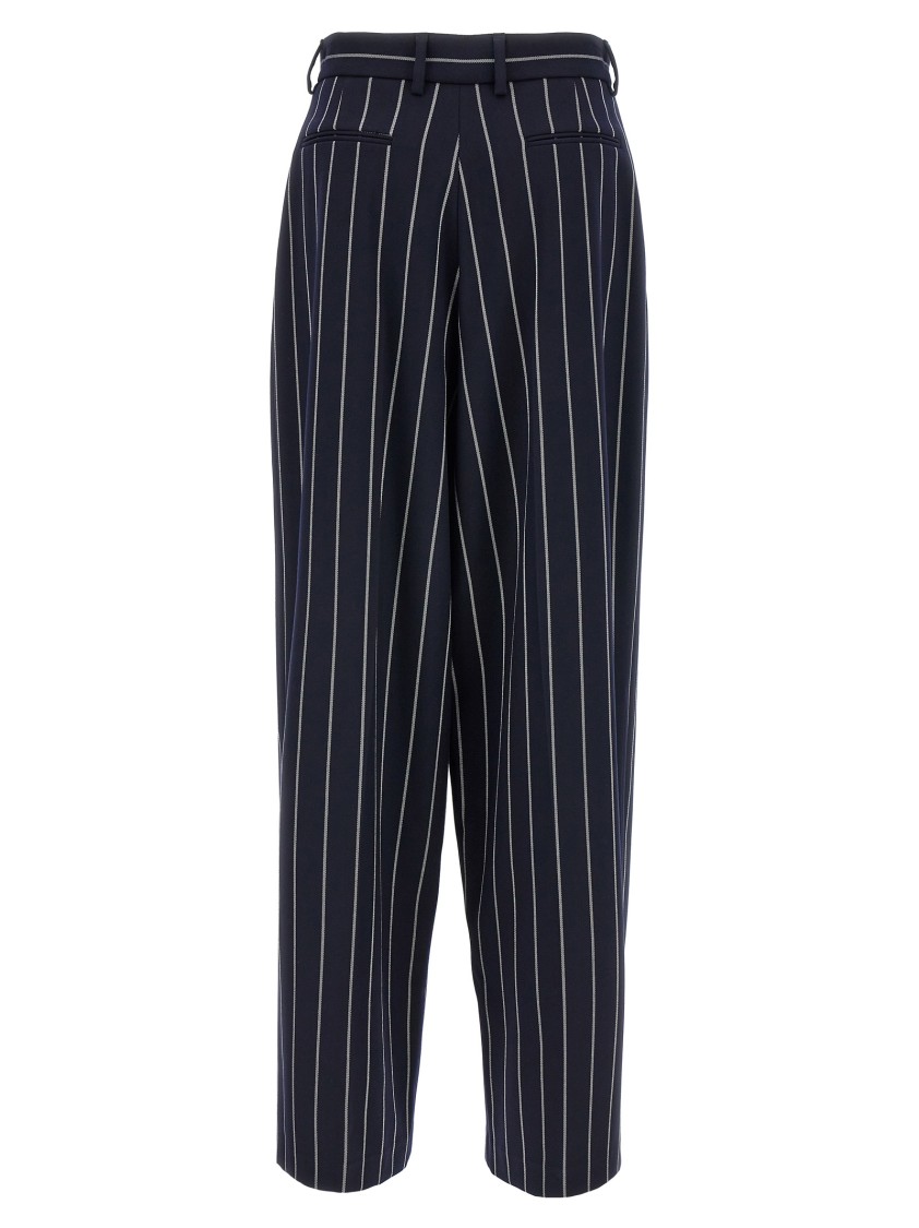 Giuseppe Di Morabito Striped Trousers Featuring Pockets In Blue