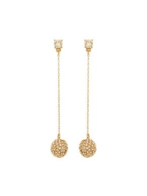 Oscar De La Renta Crystal Pave Ball Drop Earring
