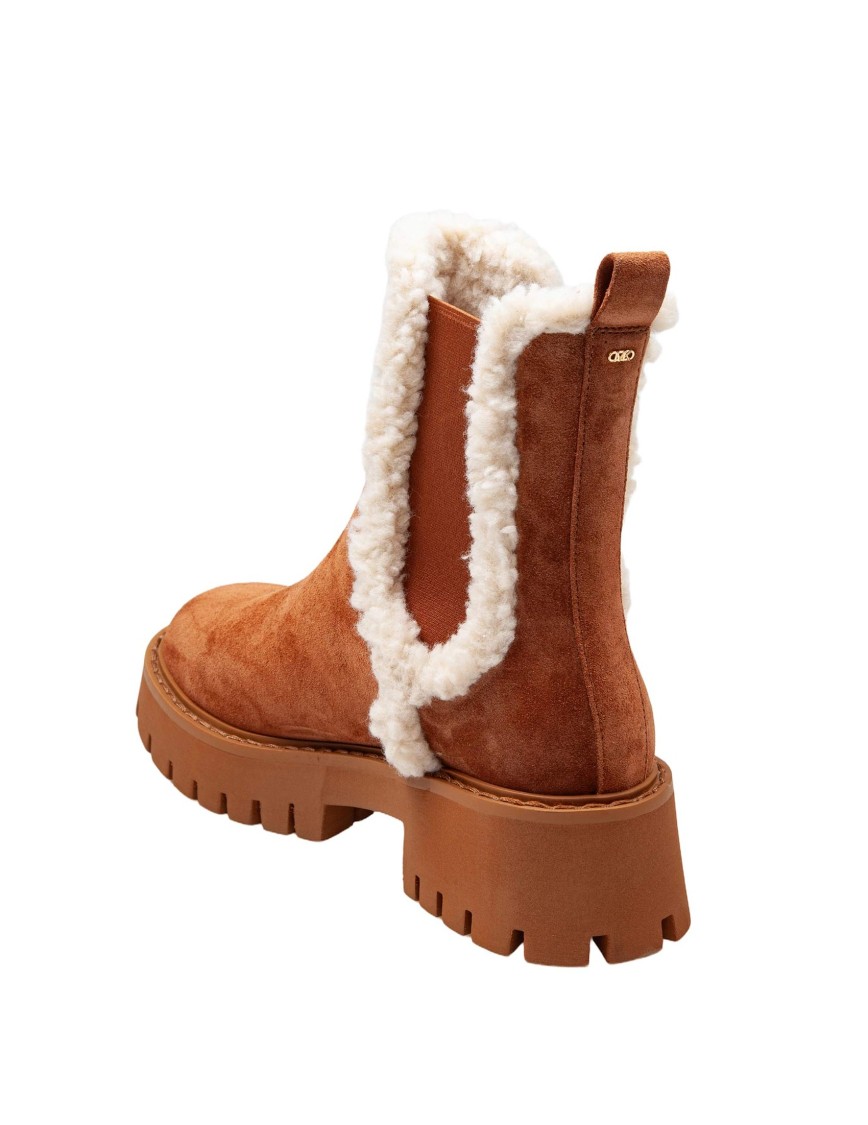 Michael Kors Asher Flat Boots In Brown