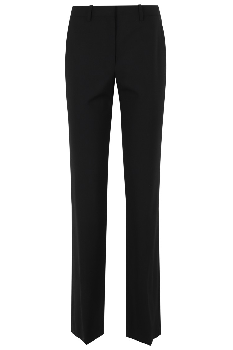 Theory Tailored Slim-fit Trousers With Angled Pockets In Black