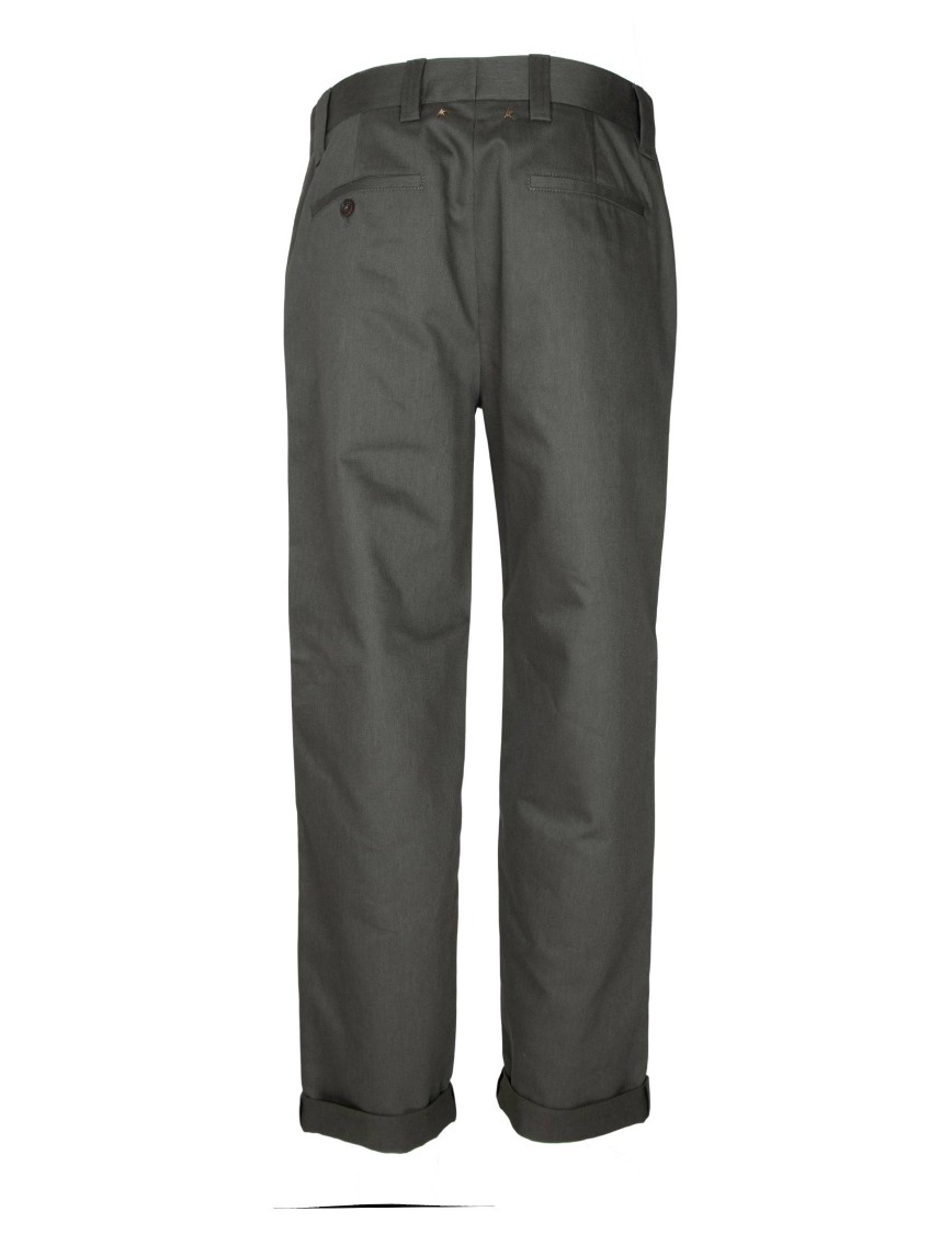 Golden Goose Cropped Straight Leg Trousers With Concealed Zip