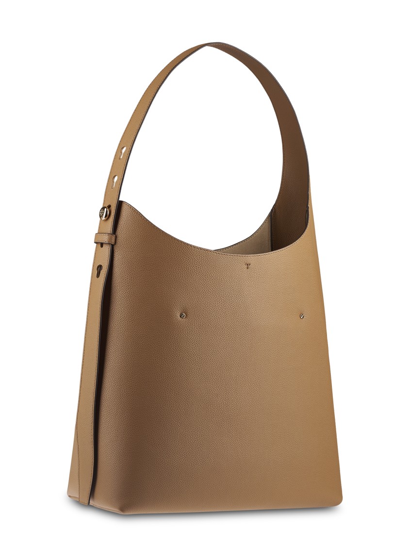 Tory Burch Romy Hobo Bag With Minimalist Design And Spacious Interior In Brown