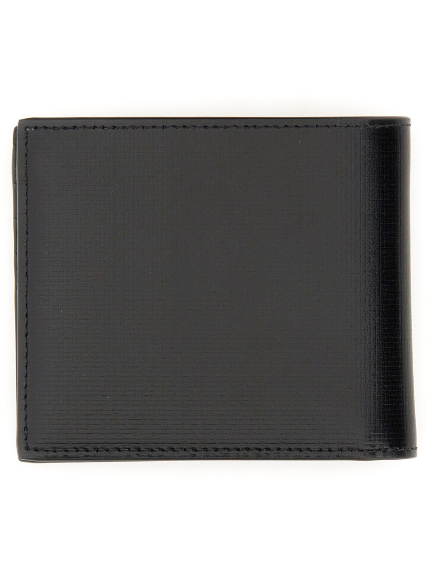 Givenchy Compact Black Calf Leather Wallet With Subtle Branding In Black
