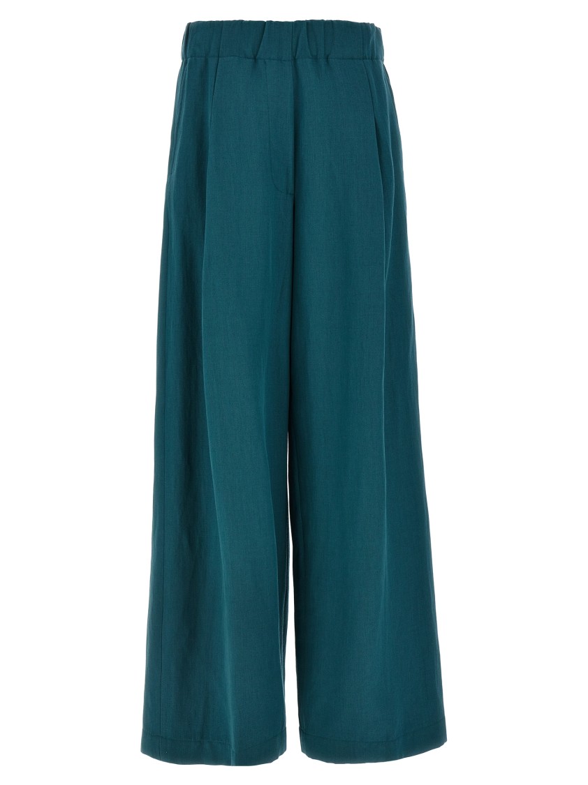 Dries Van Noten 'Pila' Pants Wide in Green | THE LIST