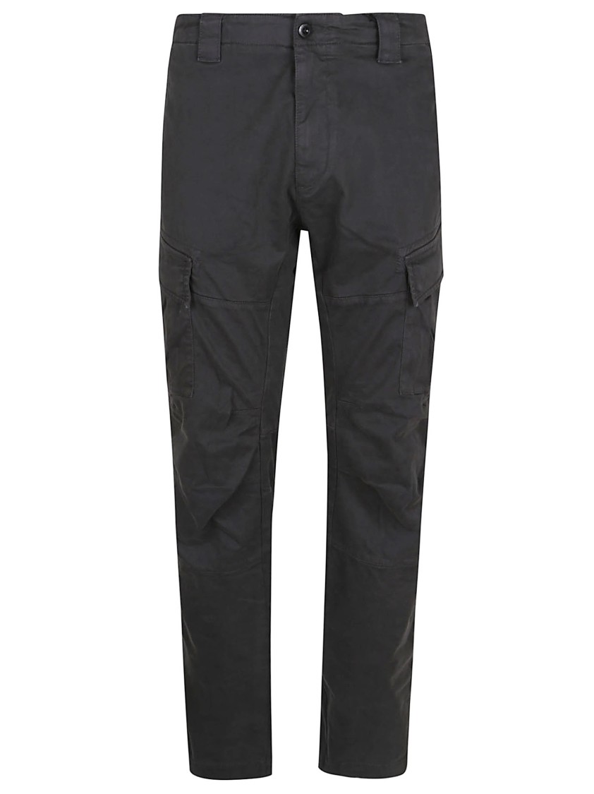 C.p. Company Cargo Pant In Stretch Satin In Black