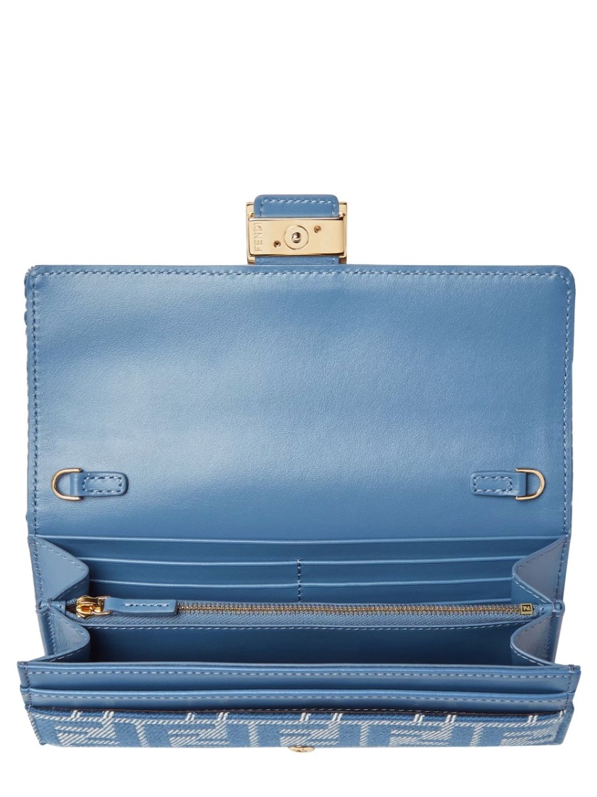 Shop Fendi Continental "ff Diamond" Wallet