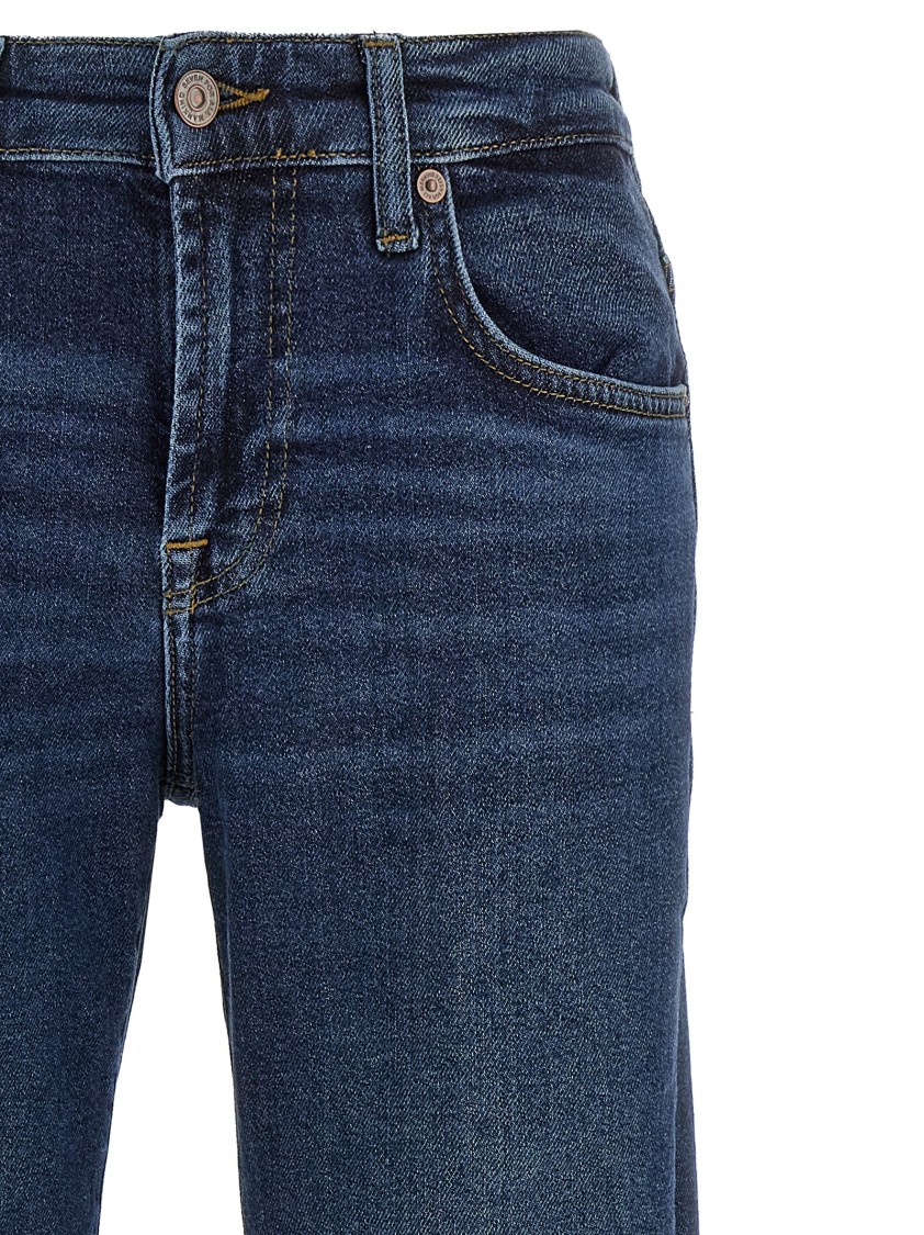 7 For All Mankind Blue Calie Jeans In Blue