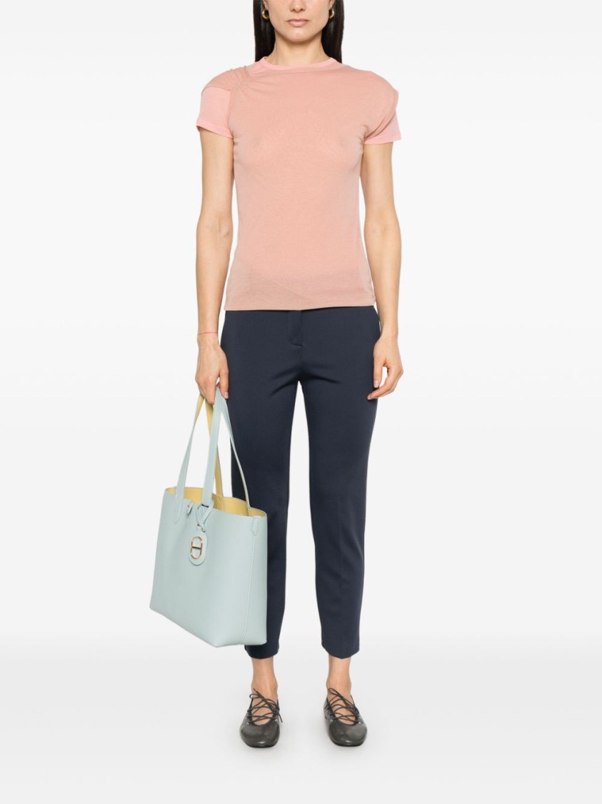 Pinko Beautiful Trousers With Belt Loops And Pockets In Blue
